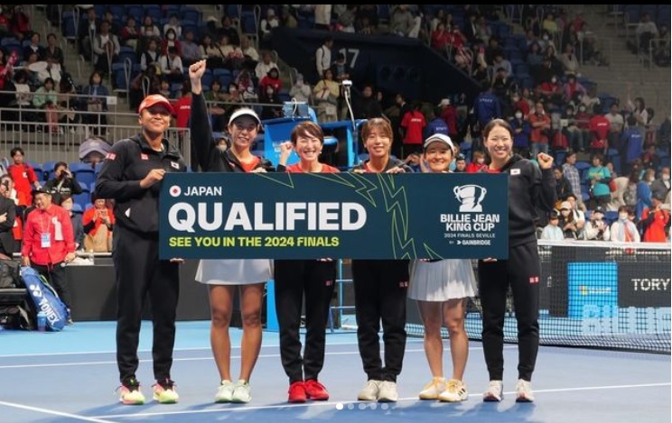 女子テニスの国別対抗戦「ビリージーンキングカップ」ファイナルズ予選で日本が勝利！